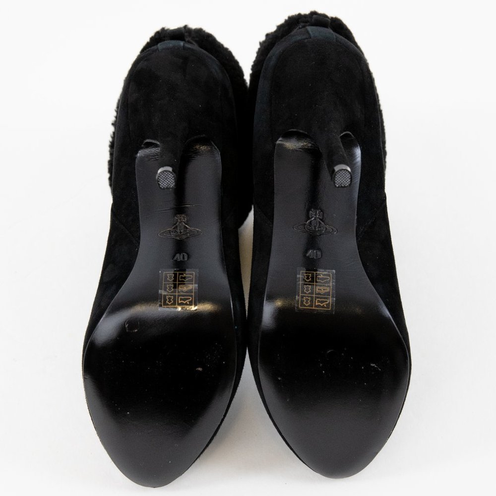 Vivienne Westwood Anglomania 10 Suede Boots Black - Picture 10 of 14